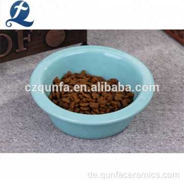 Blue Ceramic Hundefutter Water Feeder Pet Bowls